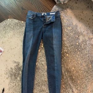 double wash jeans